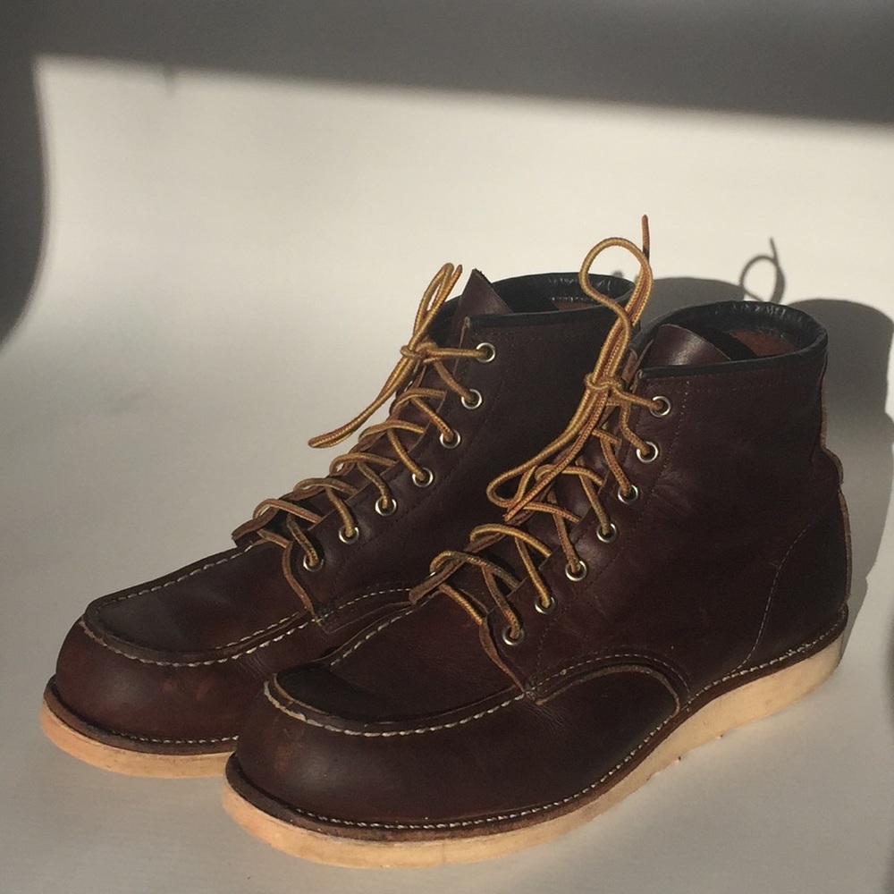 Red Wing Moc Toe Boots 8138 size 10 Made on USA